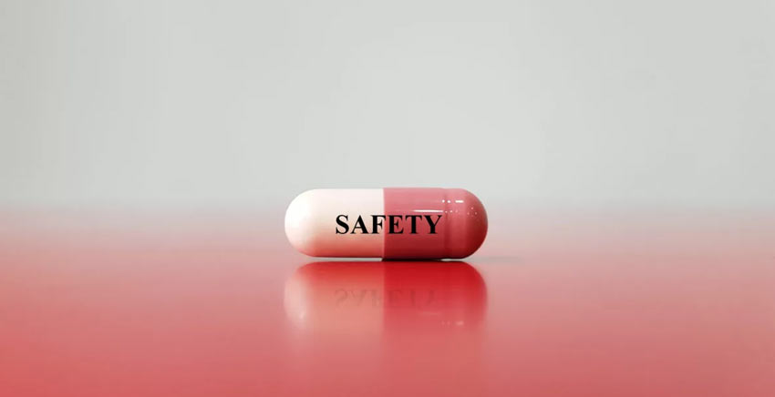 safety advice for the medicine or tablet